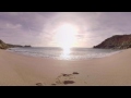 South West Coast Path National Trail 360 VR footage of Porthcurno and the Minack Theatre