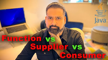 Java :: Function vs Supplier vs Consumer :: Functional Programming