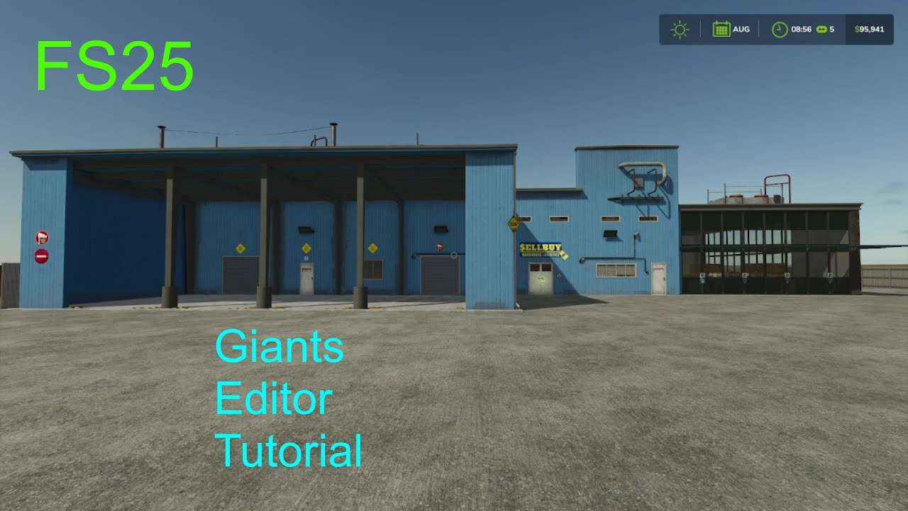 Giants Editor Tutorial | How To Add The Warehouse Place To Your FS25 ...