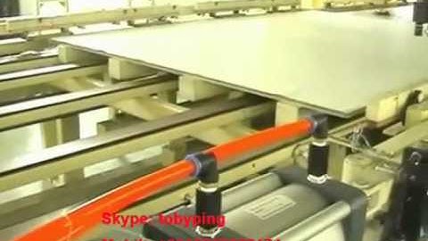 7x9ft short cycle melamine laminate hot press line for chipboard and MDF