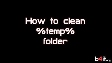 How to clean %temp% folder