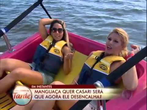 Programa da Tarde Val e Mulher Melão fazem aventura no mar de Cancun 17/10/2012