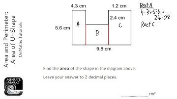Area and Perimeter: Area of U-Shape (Grade 3) - OnMaths GCSE Maths Revision