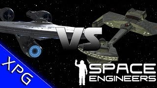 Space Engineers - Enterprise Vs K't'inga & B'rel