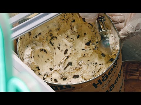 하겐다즈 아이스크림 크레페 / Häagen-Dazs (Haagen-dazs) Ice cream Crepe - Korean street food