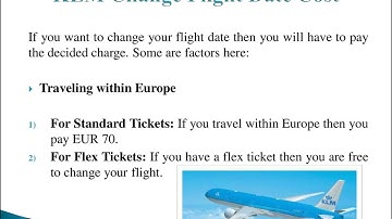 How to change KLM flight date?