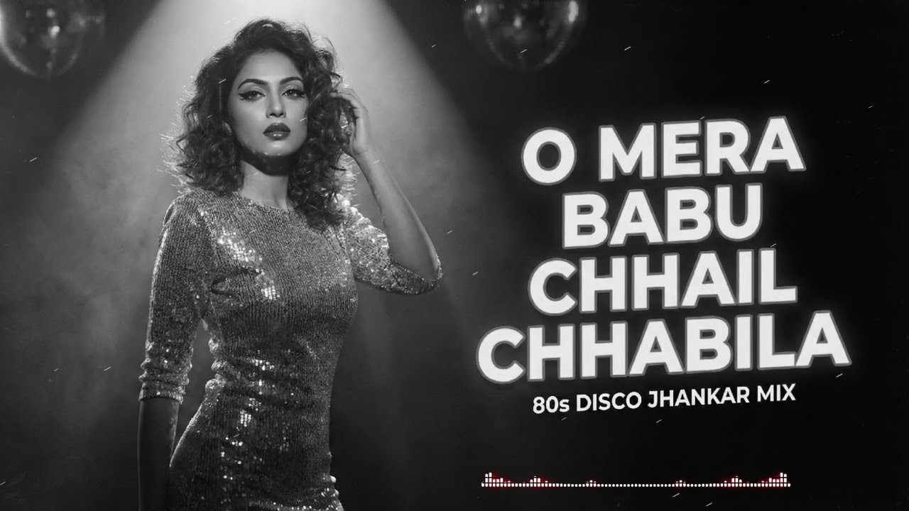 O Mera Babu Chhail Chhabila – 80s Disco Glam Remix 💃 | Female Jhankar Cover