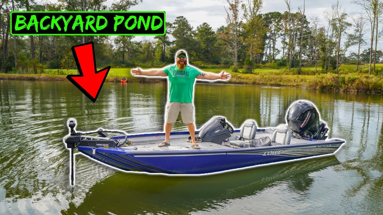 Launching My BASS BOAT in My BACKYARD Pond (HUGE Mistake!!)