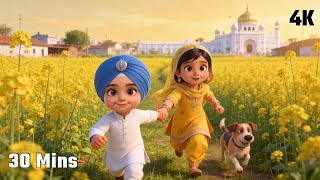 Satnam Waheguru (ਸਤਿਨਾਮ ਵਾਹਿਗੁਰੂ)Simran |Gentle & Soft Sleep Gurbani Music for Babies & Kids 30 mins screenshot 3