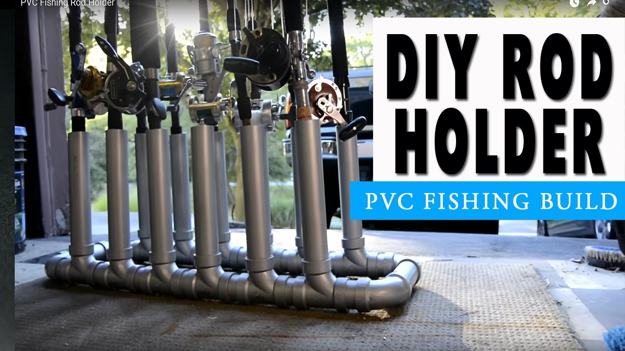 how to make a pvc fishing rod holder - youtube