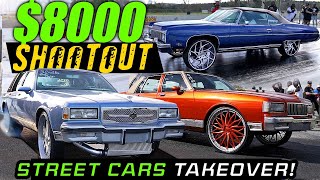 $8000 BIG RIM STREET CAR SHOOTOUT  Pooh Shiesty, Playboy Geezy, Blue Magic  Donk Racing 2024