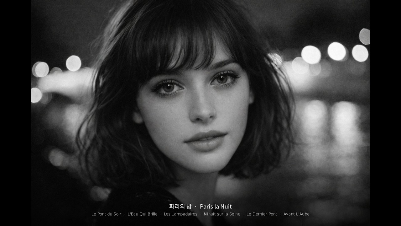 💙 세느강 다리 위, 그 사람이 떠오르는 밤에 듣는 프랑스 샹송 | Nuit sur la Seine Playlist