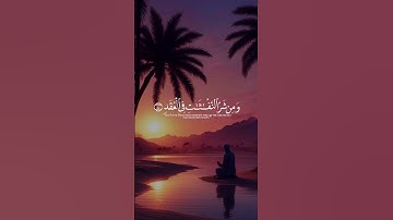 قرآن كريم سورة الفلق #اكسبلور  #قران_كريم #قرآن