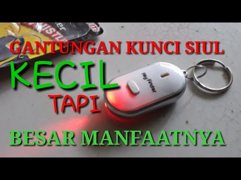 UNBOXING dan cara menggunakan GANTUNGAN KUNCI siul untuk yang sering lupa naro kunci motor#mobil#.