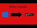 Installing Windows 10 on the minimum storage requirements