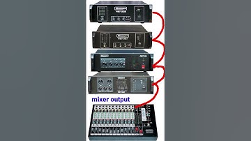 How to connect four amplifier one mixer step by step in hind with 3d draw #dj #amplifiers #speaker