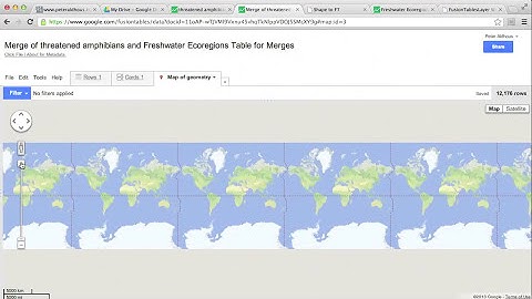 Data journalism: Making maps with Google Fusion Tables