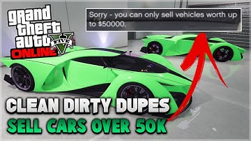 GTA 5 Online - *SOLO* CLEAN DIRTY DUPES & SELL CARS WORTH $50K+ (No Custom Plates!) After Patch 1.40