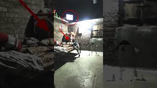 Horrifying scene captured on camera late at night #shorts #horror
