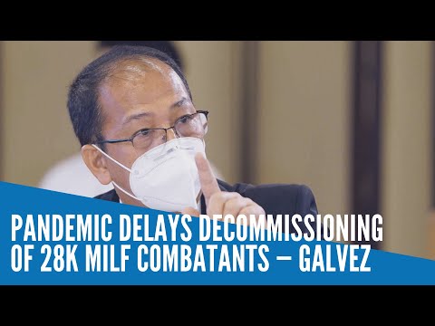 Pandemic delays decommissioning of 28K MILF combatants — Galvez