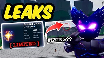 NEW COSMIC CRASH LIMITED EMOTE! UPDATE CONTENT LEAKS | The Strongest Battlegrounds
