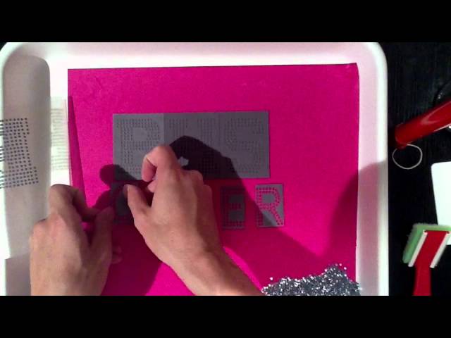 How To Use Sticky Flock Rhinestone Template Material The