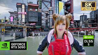 [8K] Cyberpunk 2077 RTX 5090 DLSS 5 INSANE Path tracing - STUNNING Realistic Graphics | +300 Mods