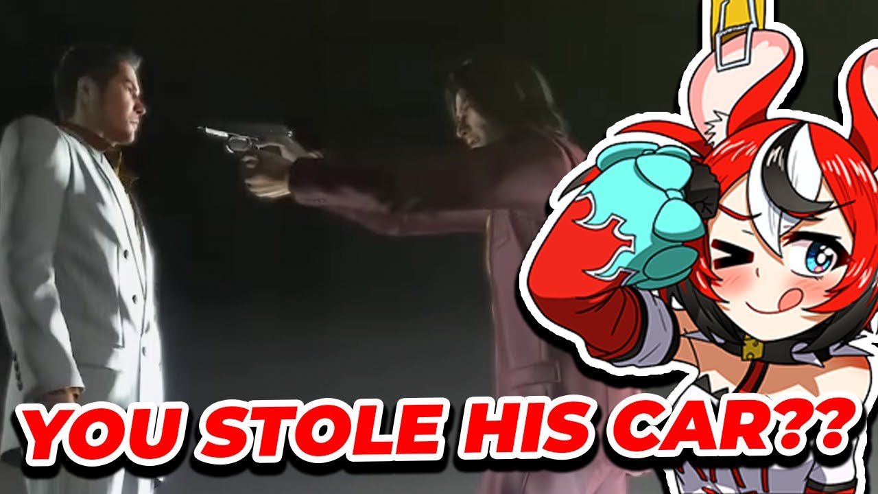 Bae Tearing Up Watching The Nishiki Car Scene In Yakuza 0 [ Hololive EN ]