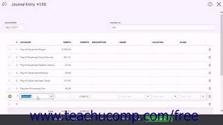 QuickBooks Online Plus 2017 Tutorial Manually Recording External Payroll Intuit Training