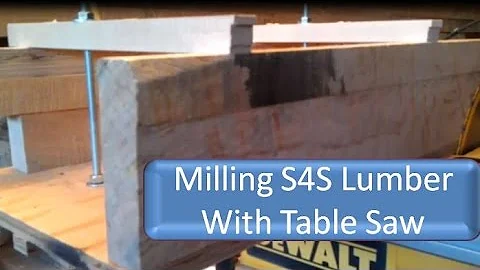 Mill S4S Lumber Using Only A Table Saw
