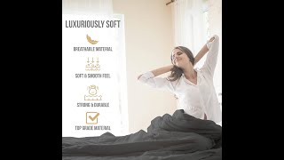 King Size Sheets Set Cooling Luxury Hotel Sheet Soft Bed screenshot 4