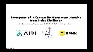 Emergence of In-Context Reinforcement Learning from Noise Distillation