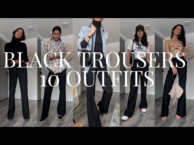 How to Style Black Wide-Leg Trousers: 5 Chic Outfits to Try | Who What Wear