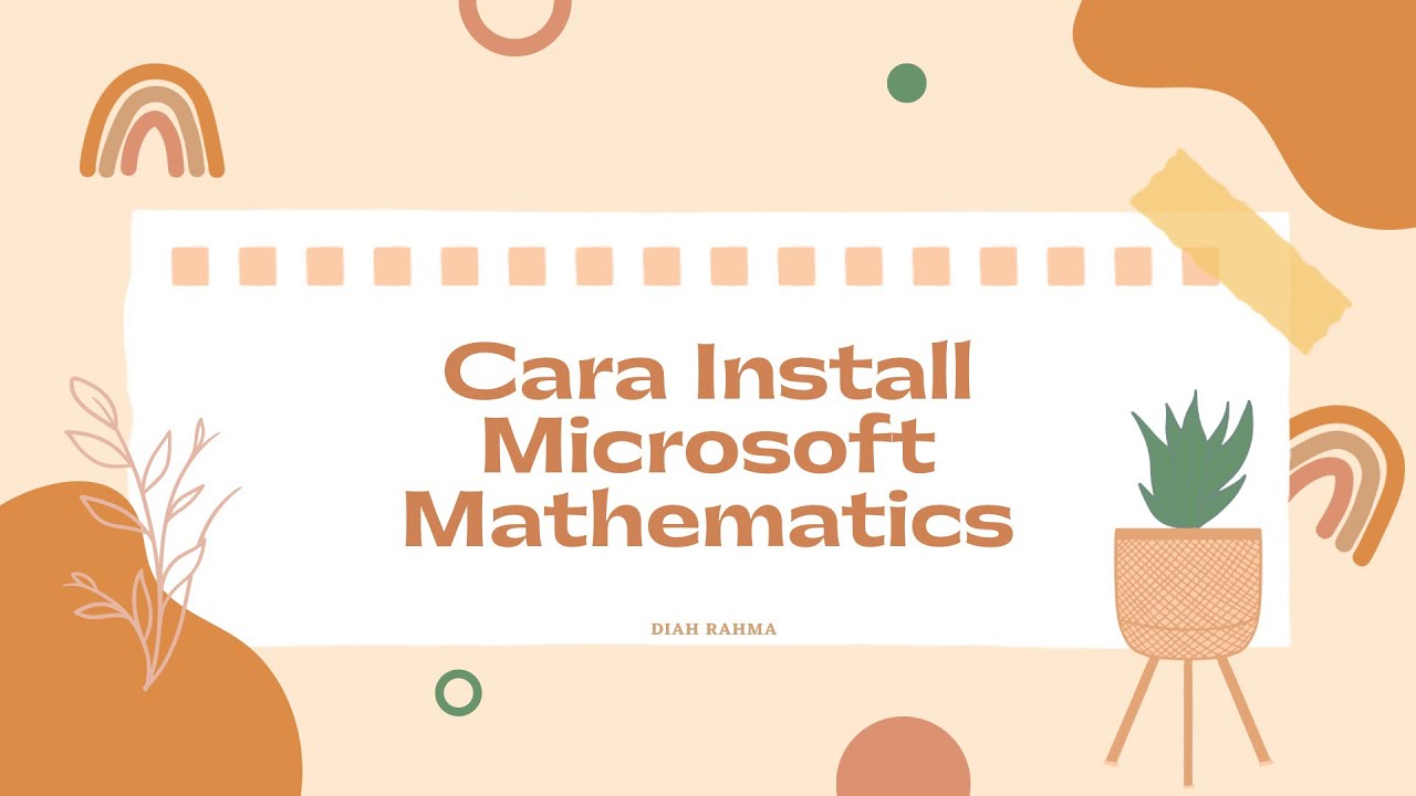 Cara menginstall aplikasi Microsoft Mathematics - YouTube