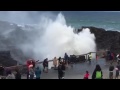 Giant wave kiama blow hole 2016