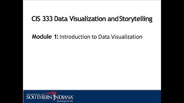 Module 1 Introduction to Data Visualization
