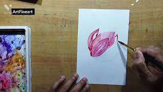 How to Draw Flowers Easy / Simple Floral Painting/ Drawing Pictures Easy Step by Step screenshot 4