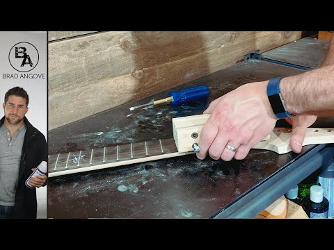 GGBO 2021 Neck Work | Fixing Fret Sprout and Lifting Frets - YouTube