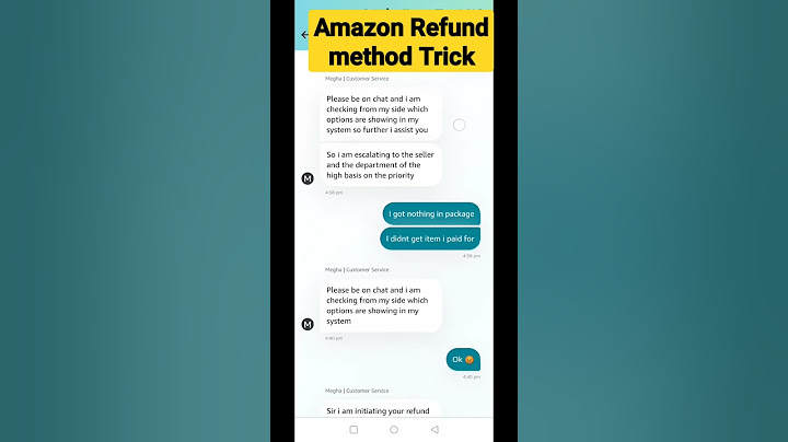 Amazon refund method Trick |