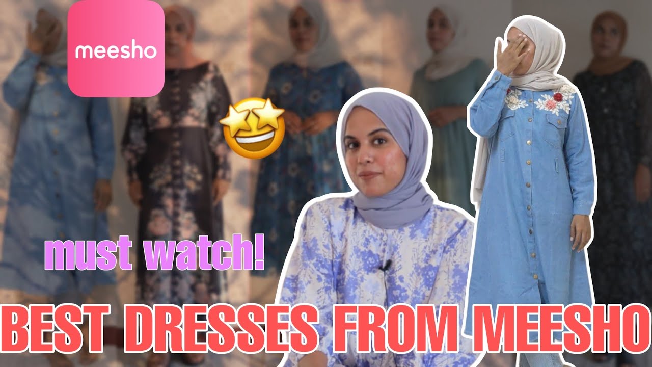Denim dress from Meesho 🤩 BEST QUALITY DRESSES MALAYALAM YouTube