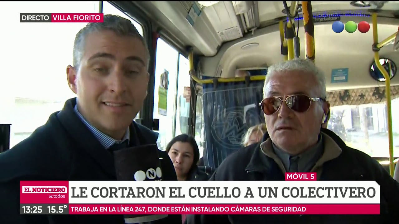 Le cortaron el cuello a un colectivero asaltos frustrados