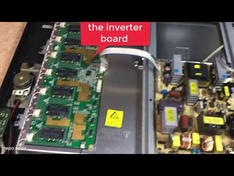 How To Fix LCD Tv Samsung No Picture Repair Backlight problem  inverter troubleshooting FIX