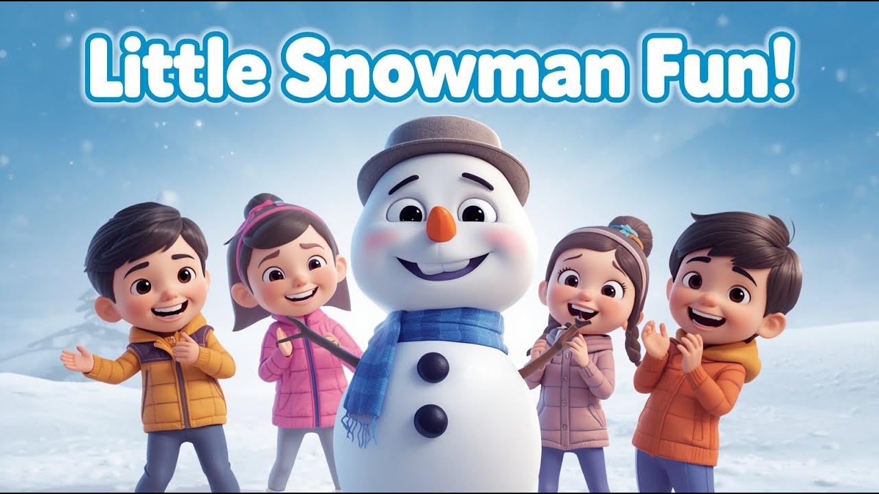 Little Snowman Fun ☃️ | Winter Song for Kids | Sing, Clap & Play ️ ...