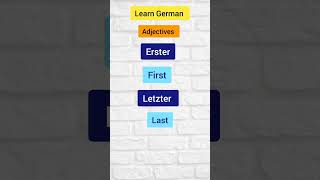 German adjectives #german #adjectives #ytshorts @learnlanguage. screenshot 1