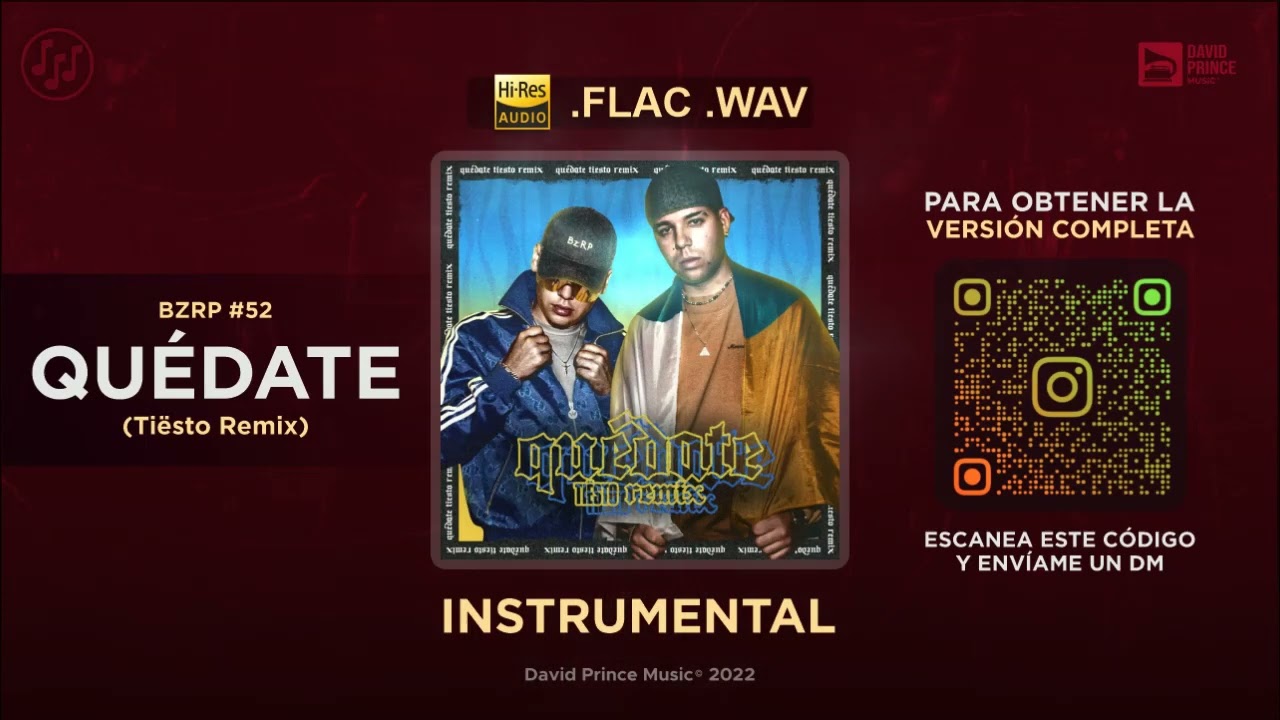 BZRP #52 - Quédate Tiësto (Remix) 🎶 INSTRUMENTAL (By David Prince Music)