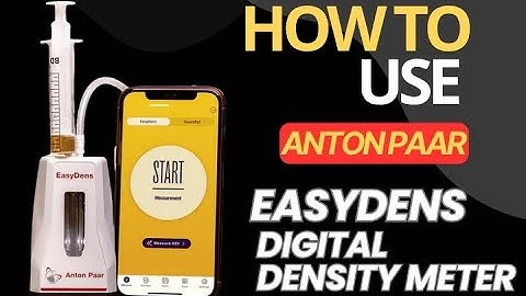 How to use the Anton Paar EasyDens