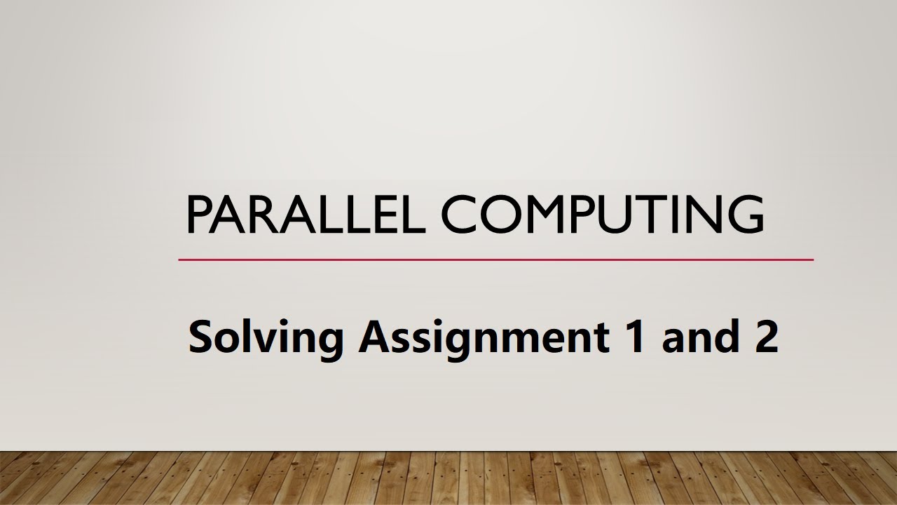 Distributed and Parallel Programming - YouTube