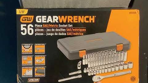 GearWrench 80550P - 120XP 3/8” Drive 56 Piece SAE/Metric Socket Set Vermont Tool Company