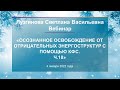 Лузгинова С.В. «Осознанное освобождение от отрицательных энергоструктур с помощью КФС. Ч.18» 4.01.22