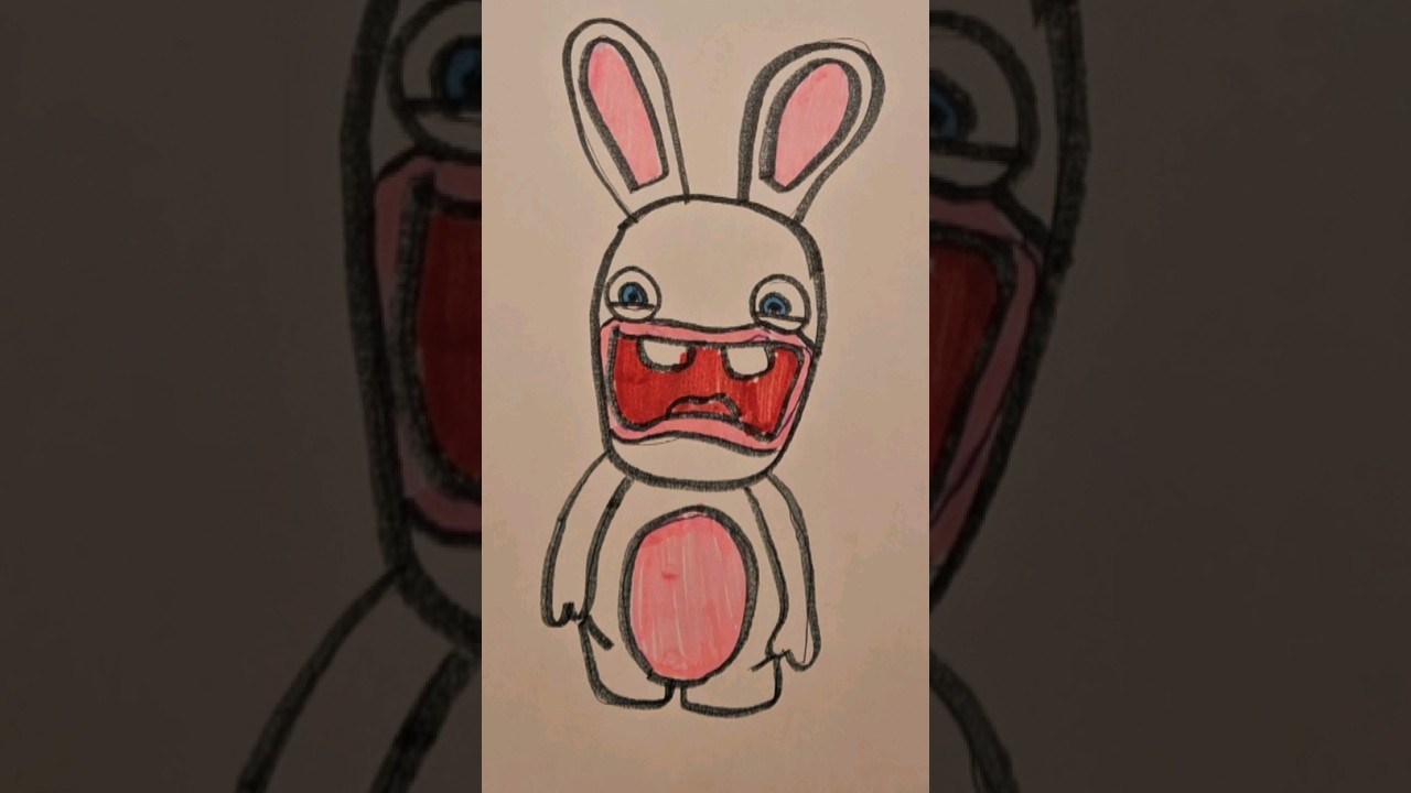 How To Draw Rabbid From Rabbids Invasion 